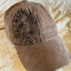 Women’s Floral Brown Ball Cap